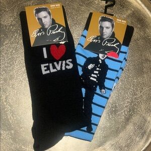 Elvis Novelty socks 2 for $12 ! Great stocking stuffer !